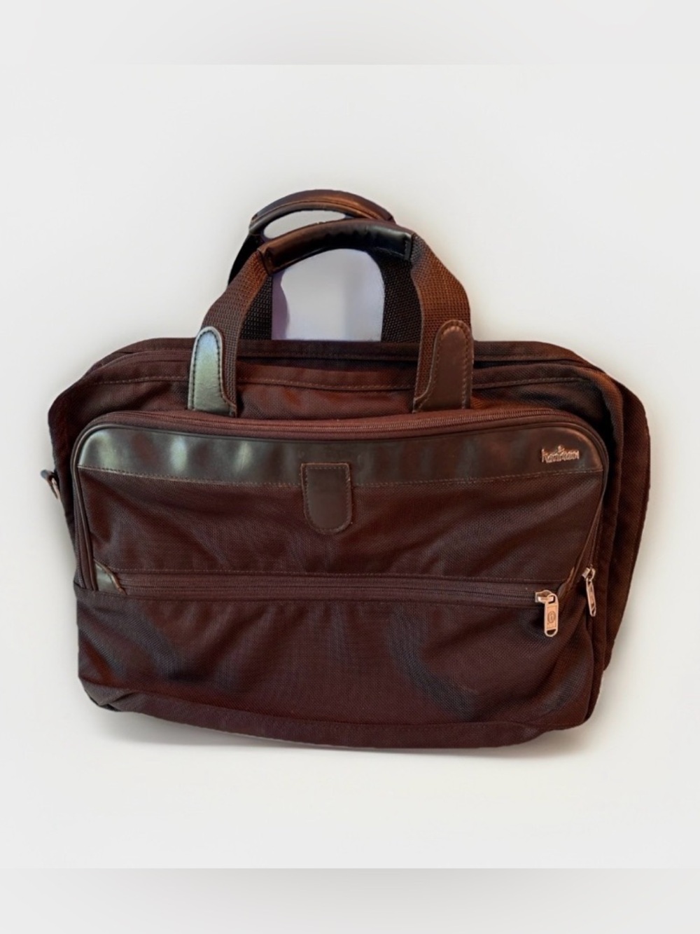 Hartmann 21” Black Ballistic Nylon Expandable Briefcase Travel Bag 21x12x8" EUC